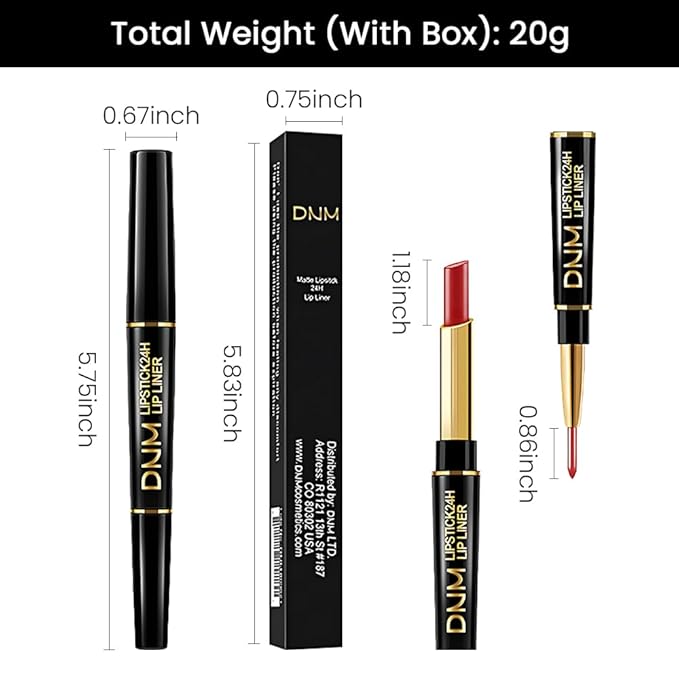 evpct 3Pcs Red Velvet Matte Lip Liner and Lipstick Combo Set Kit for Women, Dark Light Bright Ruby British Red Magic 24 Hours Lipstick and Lip Liner Makeup Set Stain Long Lasting Waterproof labial