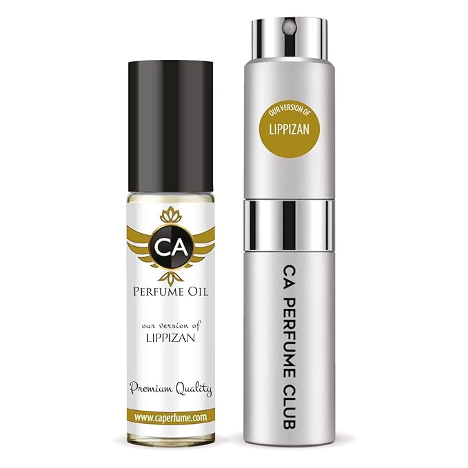 CA Perfume Duo Impression of Lippizan For Men Perfume Layering Set Mens Cologne Long Lasting Travel Size EDP + Body Oil Roll-On Bottle 0.27 Fl Oz+0.33 Fl Oz