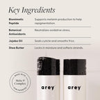 Arey Shower Duo | Daily Wash Shampoo and Smooth Conditioner Set | Delay + Reduce the Signs of Aging Grey Hair | Retain Moisture, Promote Smoothness | Vegan, Gluten-Free & Cruelty Free (2 Pack)