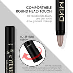evpct Taupe Shimmer Cream Eye Shadow Brightener Sticks Set for Eyes, Taupe Shimmery Matte Pencil Eye shadow Applicator Stick Pen Palette Makeup Waterproof sombras en crema para ojos 19#