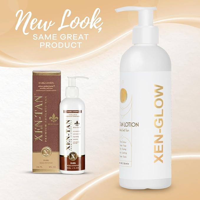 Dark Self Tanning Lotion for Face & Body - Hydrating Sunless Tanner for a Natural, Streak-Free Olive with Vitamin E, C & Aloe - Fast-Drying Dark Self Tanner for Sensitive, Fair & Pale Skin - 8 fl oz