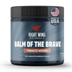 Right Wing Naturals Handmade Grass-Fed Beef Tallow for Skin - Moisturizing Beef Tallow Balm - Face & Body Butter for Soft, Smooth Skin (4oz, Tobacco Woods)