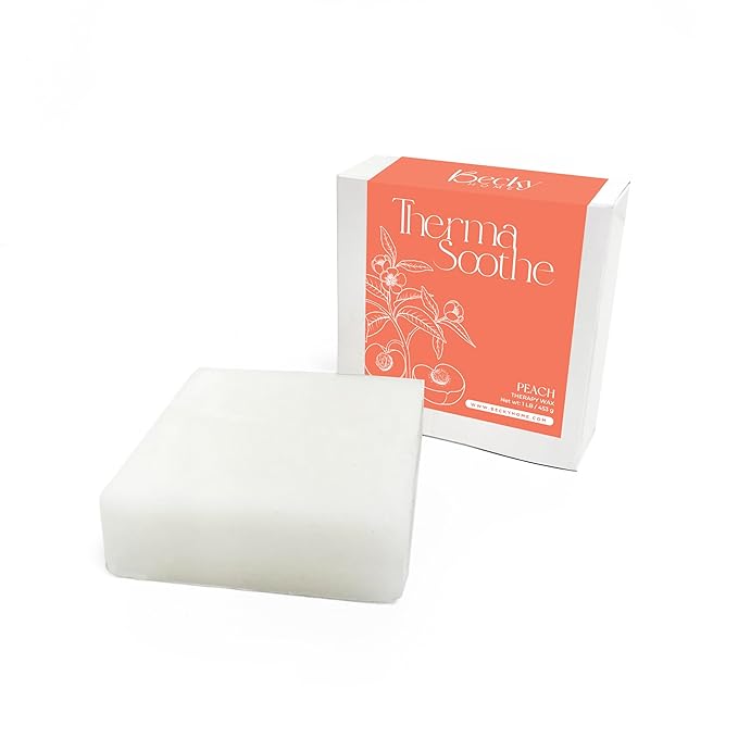 1lb Peach Scented Paraffin Wax, Paraffin Wax for Hand and Feet, Use with any Paraffin Wax Machine for Hand and Feet, Paraffin Wax Refills for Paraffin Baths, Parrafin Wax Blocks