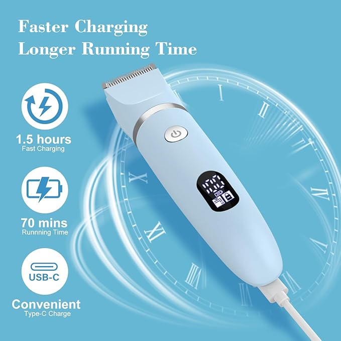 3-in-1 Electric Razor IPX7 Waterproof Bikini Trimmer Wet & Dry Use Painless Personal Trimmer Groomer for Ladies Face Body Legs Bikini Public Hairs Electric Lady Shaver with Replaceable Heads