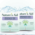 Natures Aid Rice Protein Shampoo Bar, 2.5 oz, 2 Pack (Lavender Rosemary)