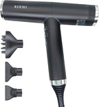 Professional Ionic Hair Dryer High-Speed 110000 RPM Low Noise Temperature Control Portable Negative Ionic Blow Dryer with Diffuser and Concentrator for Home, Travel and Salon