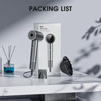 Hair Dryer, Professional Ionic Hair Dryer for Fast Drying, High Speed Hair Blow Dryer with Diffuser for Home Salon Travel, Constant Temperature Hair Care Without Hair Damage