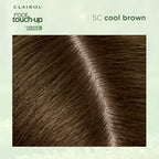 Clairol Root Touch-Up by Natural Instincts Permanent Hair Dye, 5C Cool Brown Hair Color, Pack of 1