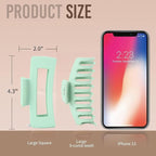 LuSeren 8 Pack Hair Clips for Women 4.3 Inch Large Hair Claw Clips for Women Thin Thick Curly Hair, Big Matte Banana Clips,Strong Hold jaw clips White Light Green Light Brown Light Gray