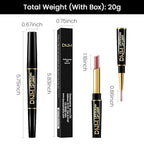 evpct 1Pcs Rose Nude Pink Metallic Shine Shimmer Lip Liner and Lipstick Combo Set Kit for Women, Lightweight Hydrating Formula High Impact Full Coverage Lipstick and Lip Liner Makeup Gloss, 17#