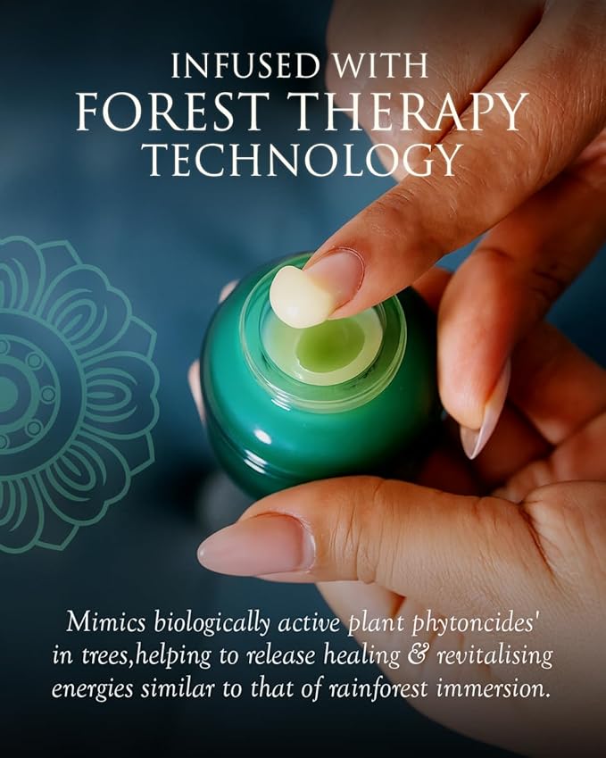 SPA CEYLON ForestVeda Soothing & Calming Balm, Essential Oil Balm, 100% Natural, Vegetarian, Silicone & Paraben Free, 25g (Peppermint, Eucalyptus, Lemongrass, Rosemary)