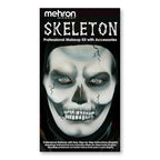 Mehron Makeup Premium Character Kits| Makeup Kits for Halloween & Cosplay| Made in the USA | Complete Kit | Includes all Tools & Instructions on How to Create the Look | (Skeleton)