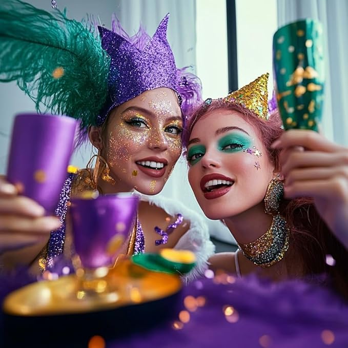 Gold Face Glitter Gel,Mardi Gras Outfits for Women,Music Festival Yellow Body Glitter Singer Concerts Hair Glitter Sequins,Sparkling Carnival Rave Accessories Decorations,50ML