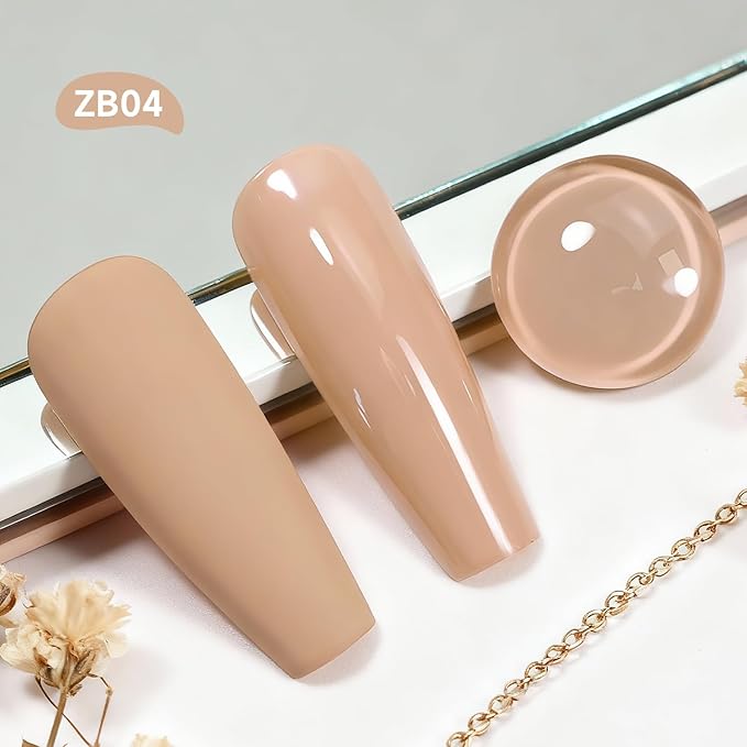 18ml Nude Nail Polish Large Volume Quick Drying Light Pink Nail Polish, Fast Drying and Long Lasting Color Nail Art DIY Home Manicure Gift for Women