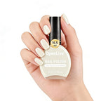 16.5ml Beige White Nail Polish Large Volume Quick Dry Nail Polish, Long Lasting Shine, Fingernail Toenail Nail Art DIY Home Travel Nail Art Gift