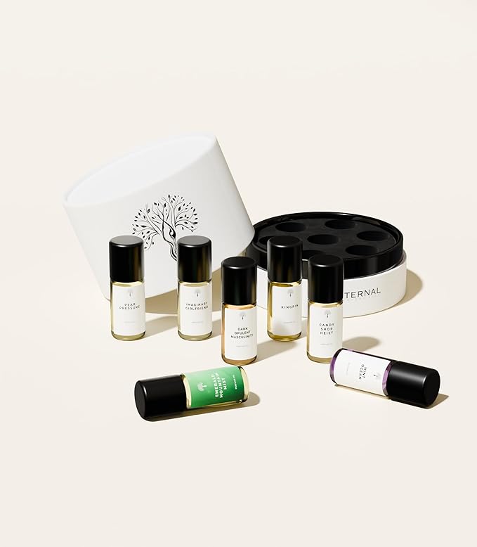 Eternal perfume Oils Roll on Travel Size perfumes for women Mini Mist Gift Set 7 Piece Collection perfume for men unisex Long Lasting perfumes set for womens 7 x 3 ml/0.17 FL Oz Gift Set for Women