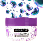 Morfose Keratin Hair Mask for Curls, Frizzy, Bleached Hair, Deep Conditioning with Improved Elasticity, 500ml
