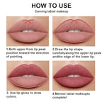 evpct 2Pcs Antique Rose Matte Lip Liner and Lipstick Pencil Makeup Set Brown Liquid Lipstick Lip gloss Stain Set Long Lasting Waterproof labiales mate 24 horas originales matte larga duracion 24 29#