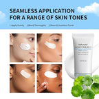 2PCS Centella Sunscreen SPF 50 PA++++, Hyalu Cica Water-Fit Sun Serum, Lightweight Sunscreen with Centella Asiatica, Hydrating & Non-Greasy Sun Protection for Sensitive Skin