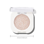 KYDA Single Glitter Eyeshadow, Pale Champagne Sheer Glow Eyeshadow, Ultra-fine Lightweight Powder, Multiuse Blendable Formula, Daily Glossy Eyes Makeup, Weaving Maid