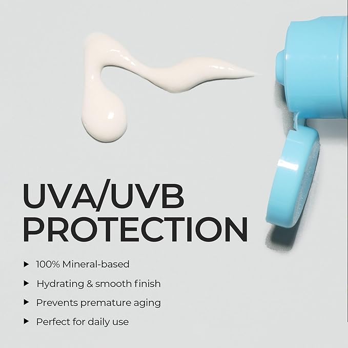HOMMEFACE Everyday Sun Defense Broad Spectrum SPF 30 - Daily Mineral Face Moisturizer, Facial Sunscreen Lotion, Reef-Safe, Non-Greasy, 2.02 Fl. Oz.