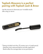 Toplash Extra Ebony Mascara with Keratin, Panthenol and Vitamin E
