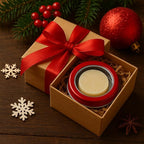 24 Pack 2 Ounce Screw Top Aluminum Tin Jar with Screw Clear Lid and Blank Labels, Refillable 60ml Metal Containers for Lip Balms, Candles, Salves, Spices, Crafts (Red)