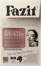 Fazit Makeup Patches - Rose Gold Speckles - Glow Up Make-Up Patches - Cute Glitter Makeup Accessories for Women - Cosmetic Glitter for Face