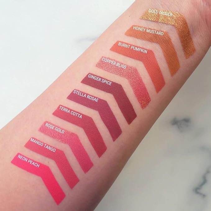 Aromi Terra Cotta Matte Liquid Lipstick | Long-Lasting, Burnt Orange Lip Color for Women, Nutmeg, Ginger Shade, Vegan, Handmade (Terra Cotta)