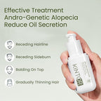 0.5% KX-826 DHT Blocker Hair Thickening Growth Products，Plant-Based Extract Essence Anti-Hair Loss Solution,Hair Spray,3 Days Oil Control 1-2 Weeks Hair Loss Reduction 3-6 Months New Hair Visible