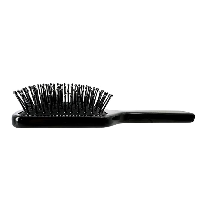 Phillips Brush Luxe Square Paddle Purse Sized Hair Brush, Sleek Black Color with Gold Accents – 7 inch Detangler Paddle Brush from the Luxe Series by Phillips Brush