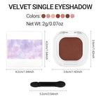 Erinde Dark Brown Single Eyeshadow Palette, Matte Shimmer Cream Eye Shadow for Women, Blendable Long-Lasting Waterproof Eye Makeup Palette, High Pigment Powder Sombra De Ojos, 07 Warm Mocha