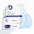 Peptide Cooling Under Eye Patches, Soothing Eye Patches Instant Reduces Dark Circles and Puffiness, Calming Under Eye Mask with Glacial Water for Bags Treatment, 60 Pairs
