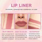 evpct 3Pcs Dusty Antique Rose Lip Liner and Lipstick Set Kit for Women Nude Beige Mauve Matte Fall Lipstick Shades Set Lip Stain Long Lasting Lipstick 24 hour Waterproof and Lip Liners Pencil Set