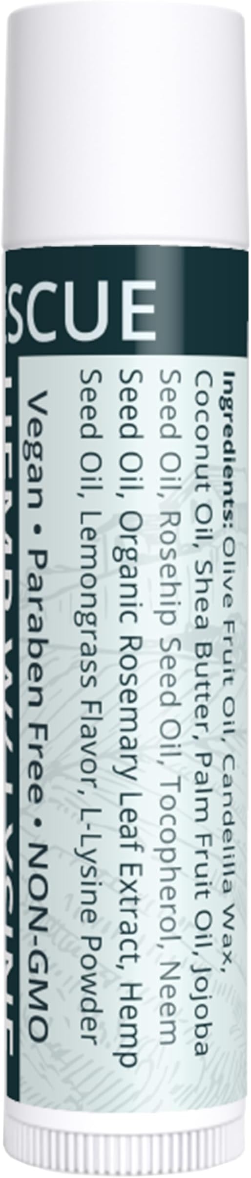 Hemp Lip Balm with L-Lysine & Seed Oil | Intense Lip Conditioner for Softness & Moisture Retention | Natural Botanical Lip Care (3 Tubes)