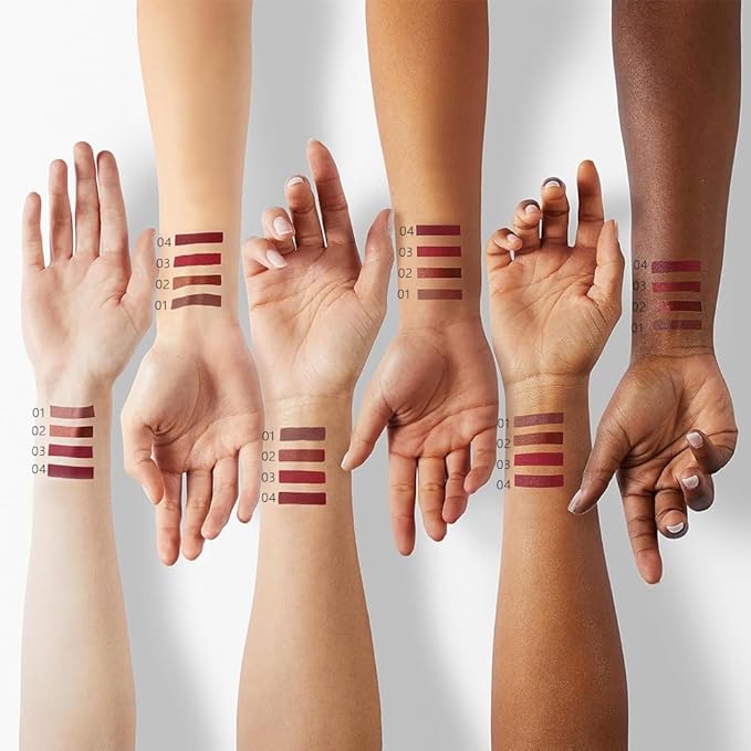 Purple Red Matte Cream Lipstick,Velvet Waterproof Long Lasting Smudge Proof for Women Lip Stick,Magic Lipstick 24 Hours Original Lip Liner Makeup,labiales mate 24 horas originales,Vegan,1 Count