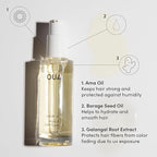 OUAI Hair Oil - Hair Heat Protectant Oil for Frizz Control - Adds Shine and Smooths Split Ends - Color Safe Formula - Paraben, Phthalate and Sulfate Free (1.5 fl oz)