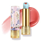 Tinted Lip Balm with Colorful Serum Core, CATKIN Cute 2-in-1 Coral Lip Balm Gloss, Moisturizing with Jojoba Oil Hyaluronic acid, Citrus Tea Flavor, Trendy Lip Care for Women & Girls - C03 Coral