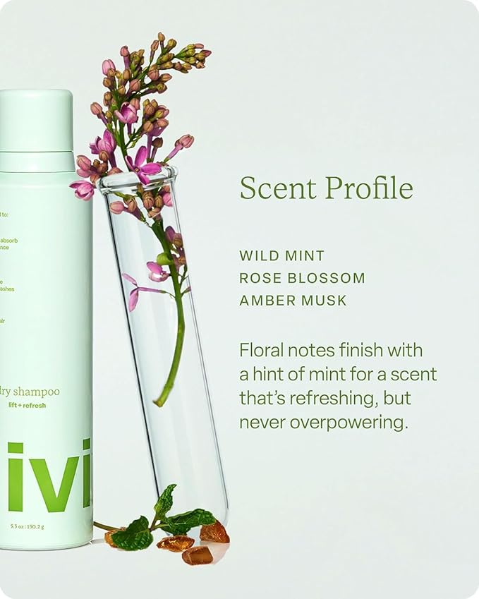 Divi Dry Shampoo Spray for Women - Formulated to Absorb Oil, Balance the Scalp and Extend Time Between Washes - Free of Benzene, Butane, Propane and Talc, 5.3oz (2 Pack)