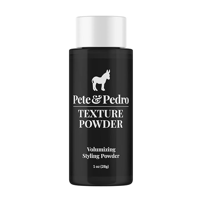 Pete & Pedro TEXTURE POWDER - Texturizing and Volumizing Styling Powder For Men & Women | Adds Mega Volume & Texture, Matte Finish, Root Lifting & Restyleable Hold | As Seen on Shark Tank, 1 oz.