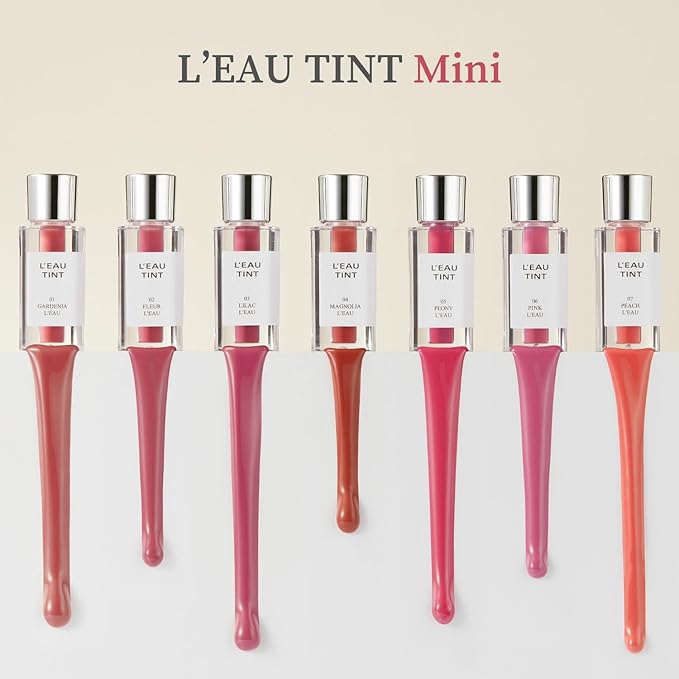 BBIA L’EAU Tint – Glossy & Glow Lip Stain Watery Lip Tint Non-Sticky High Shine Finish Long-lasting Moisturizing Lightweight Natural Daily Use Vegan Korean Makeup (03 LILAC L'EAU - MINI)