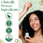 Seddy Rosemary Mint Hair Growth Oil – Caffeine, Rosemary, Castor, Biotin, Peppermint, Argan & Jojoba | Hair Growth Oil & Scalp Treatment for Thicker, Fuller, Healthier Hair -3.4 Fl. Oz