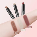 Eyeshadow Stick 3Pcs Set, Metallic & Shimmer Shades for Bold Looks, Waterproof & Smudge-Proof Pencil, Color Includes Arabian Spice, Brush Shimmer, Lion Gold, 1.9g Each