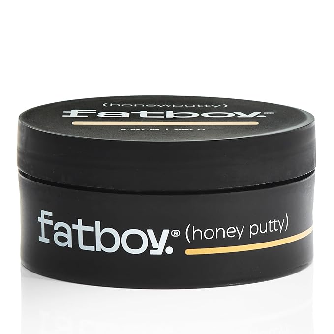 Fatboy Honey Putty, Styling Putty, Leave-In Scalp Treatment, and Hair Nourishment with Manuka Honey and Paw Paw, for Men and Women. Lightweight, Medium Hold, Paraben-Free, Color-Safe, 2.6 oz