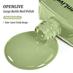 18ml Sage Green Nail Polish Large Volume Quick Drying Nail Polish, Fast Drying and Long Lasting Color Nail Art DIY Home Manicure Gift for Women