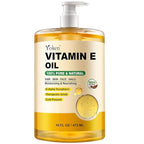 Vitamin E Oil 16 Fl Oz Organic Vitamina E Oil for Skin Bulk Vitamine oils for Face,Cold Pressed Hexane Free Formula Liquid Perfect Care Bath and Body oils