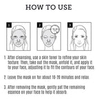 Amino Moisture Hydrating Facial Sheet Mask | Natural Mineral Water, Hyaluronic Acid, Ceramide | Anti-Aging, Soothes Dry Skin, Enhances Elasticity (5 Sheets)