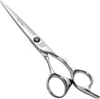 Fenice Peak CNC Professional Hair Cutting Scissors 5.5 Inch Sharp Convex Blade Barber Shears Made of VG10 Japanese Stainless Steel with Adjustment Screw for Salon Hairdressing and Home User