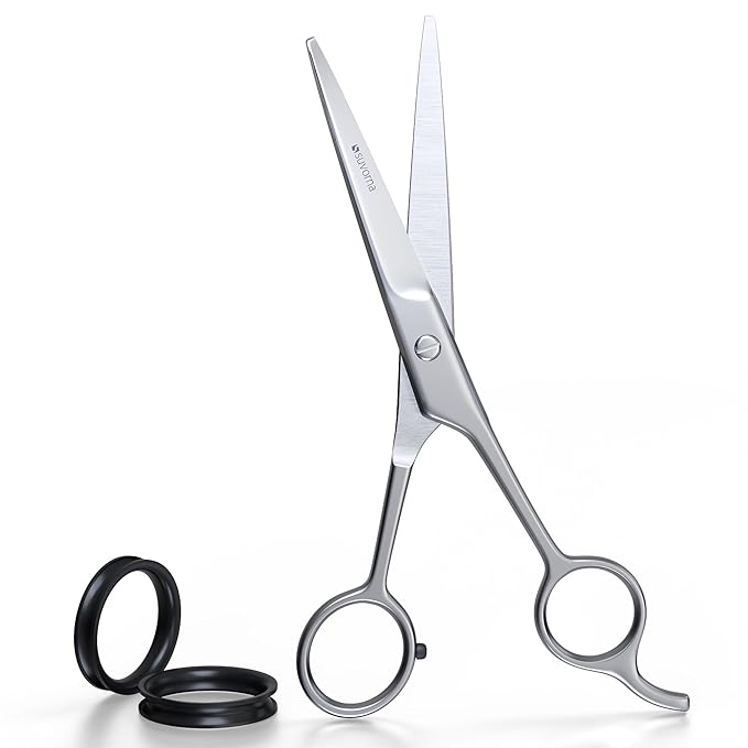 Suvorna 6.5" Professional Hair Cutting Scissors – Stainless Steel Haircut Scissors for Hair Trimming & Grooming - Hair Scissors Professional for Barbers & Homeuse - Hair Shears for Women & Men