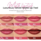 6Pcs Matte Lipstick Crayon Set for Women, Long Lasting Waterproof Velvet Lip Liner Pencil, High Pigment Creamy Lipstick, Longwear Non-Drying Lip Makeup Cruelty-free 24 Hours,01#+02#+03#+04#+05#06#